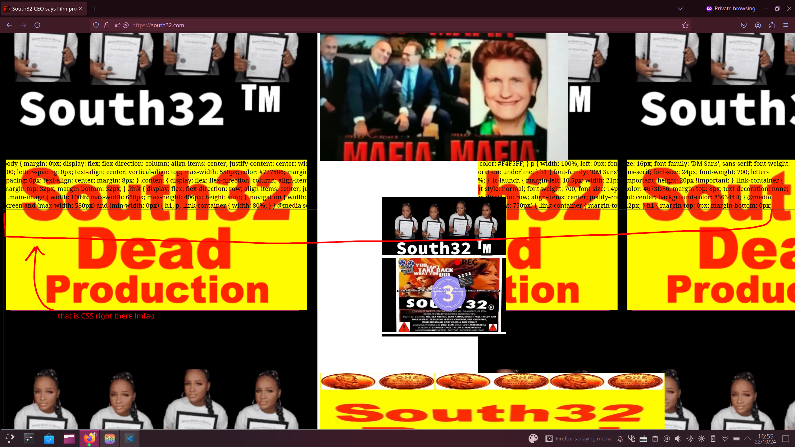 South32.com website CSS